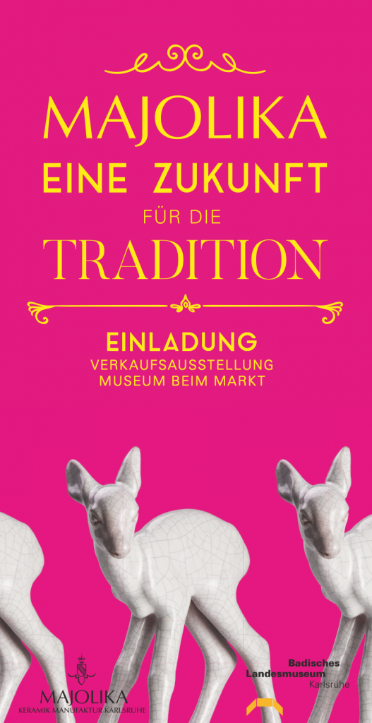 Verkaufsausstellung der Majolika Karlsruhe mit Werken von P.R. Keil