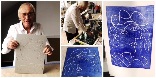 Bildcollage P.R. Keil macht Druckgraphik