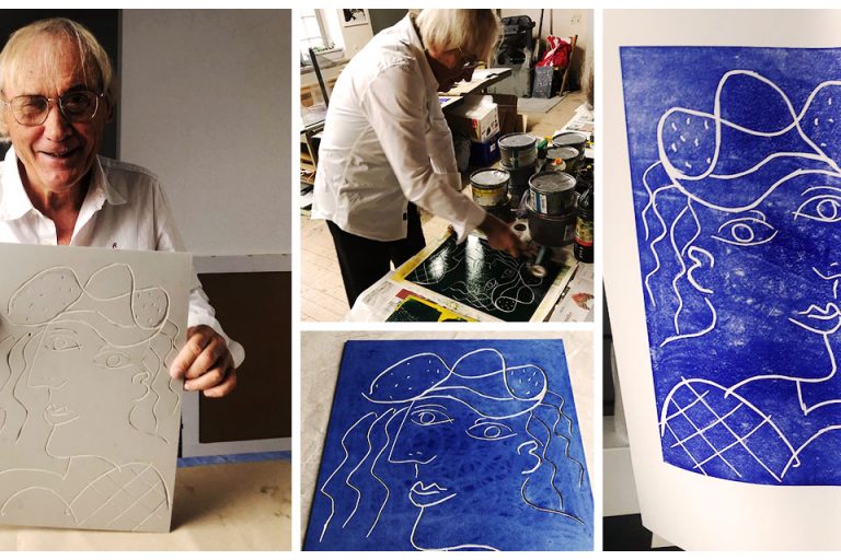 Bildcollage P.R. Keil macht Druckgraphik